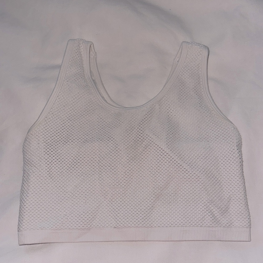 women’s white aerie bra/tank